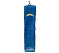 Team Golf NFL San Diego Chargers Embroidered Golf Towel Embroidered Golf Towel, Checkered Scrubber Design, Embroidered Logo