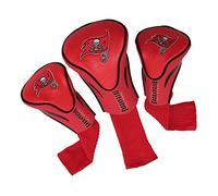 Team Golf NFL Tampa Bay Buccaneers Contour Golf Club Headcovers (3 Count) Numbered 1, 3, & X, Fits Oversized Drivers, Utility, Rescue & Fairway Clubs, Velour lined for Extra Club Protection