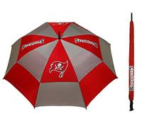 Team Golf NFL Tampa Bay Buccaneers Golf Umbrella 62" Golf Umbrella with Protective Sheath, Double Canopy Wind Protection Design, Auto Open Button