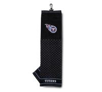 Team Golf NFL Tennessee Titans Embroidered Golf Towel Embroidered Golf Towel, Checkered Scrubber Design, Embroidered Logo