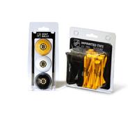 Team Golf NHL Boston Bruins 3 Golf Balls And 50 Golf Tees Logo Imprinted Golf Balls (3 Count) & 2-3/4" Regulation Golf Tees (50 Count), Multi Colored