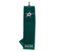 Team Golf NHL Dallas Stars Embroidered Golf Towel Embroidered Golf Towel, Checkered Scrubber Design, Embroidered Logo