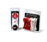 Team Golf NHL Detroit Red Wings 3 Golf Balls And 50 Golf Tees Logo Imprinted Golf Balls (3 Count) & 2-3/4" Regulation Golf Tees (50 Count), Multi Colored