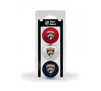 Team Golf NHL Florida Panthers 3 Golf Ball Pack Regulation Size Golf Balls, 3 Pack, Full Color Durable Team Imprint