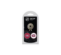 Team Golf NHL Montreal Canadiens Golf Cap Clip with 2 Removable Double-Sided Enamel Magnetic Ball Markers, Attaches Easily to Hats