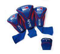 Team Golf NHL New York Rangers Contour Golf Club Headcovers (3 Count) Numbered 1, 3, & X, Fits Oversized Drivers, Utility, Rescue & Fairway Clubs, Velour lined for Extra Club Protection