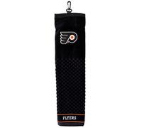 Team Golf NHL Philadelphia Flyers Embroidered Golf Towel Embroidered Golf Towel, Checkered Scrubber Design, Embroidered Logo