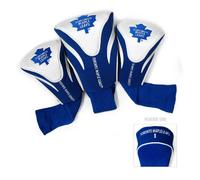 Team Golf NHL Toronto Maple Leafs Contour Golf Club Headcovers (3 Count) Numbered 1, 3, & X, Fits Oversized Drivers, Utility, Rescue & Fairway Clubs, Velour lined for Extra Club Protection