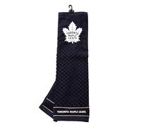 Team Golf NHL Toronto Maple Leafs Embroidered Golf Towel Embroidered Golf Towel, Checkered Scrubber Design, Embroidered Logo