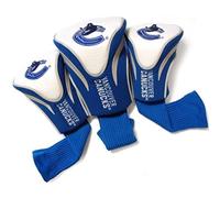 Team Golf NHL Vancouver Canucks Contour Golf Club Headcovers (3 Count) Numbered 1, 3, & X, Fits Oversized Drivers, Utility, Rescue & Fairway Clubs, Velour lined for Extra Club Protection