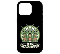 Team Grasshopper Funny Cartoon Insect Kids Party Birthday Case for iPhone 16 Pro