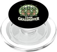 Team Grasshopper Funny Cartoon Insect Kids Party Birthday PopSockets PopGrip for MagSafe