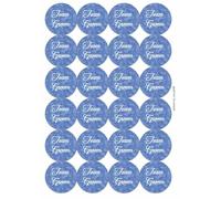 Team Groom Wedding Guest Circular Matt Paper Stickers A4 Sheet of 24 (Each Sticker is 45mm Diameter)