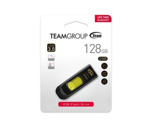 Team Group C145 USB flash drive 128 GB USB Type-A 3.2 Gen 1 (3.1 Gen 1) Black Yellow