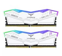 TeamGroup Delta RGB 32GB (2X16GB) DDR5 PC5-44800C30 6000MHz Dual Channel Kit - White (FF4D532G6000HC30DC01)