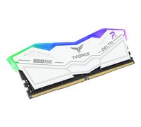 TeamGroup Delta RGB 32GB (2X16GB) DDR5 PC5-44800C30 6000MHz Dual Channel Kit - White (FF4D532G6000HC30DC01)