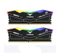 Team Group T-Force DELTA RGB DDR5 RAM, 6000MHz, 32GB (2x16GB), CL30, Desktop Memory with RGB Lighting, PMIC Cooling, One-Click Overclocking (Black)