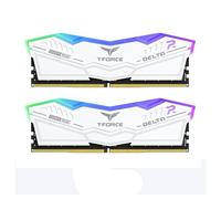 Team Group T-Force DELTA RGB DDR5 RAM, 7200MHz, 32GB (2x16GB), CL34, Desktop Memory with RGB Lighting, PMIC Cooling, One-Click Overclocking (White)