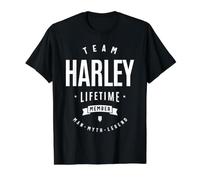 Team Harley Lifetime Member Funny Name Harley Value Graphic T-Shirt, Men, Black, XL