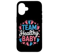 Team Healthy Baby Baby Shower Host Future Parents Squad Case for iPhone 16