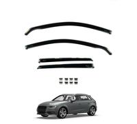 Team HEKO Wind Deflectors for Audi A3 2013-2020 [Only suitable for Sportback models] Front and Rear Set of Window Deflectors, Accessories Smoked UV & Scratch Resistant Acrylic In-Channel Fitting