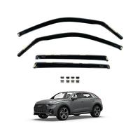 Team HEKO Wind Deflectors for Audi Q3 2020+ [SPORTBACK] Front and Rear Set of Window Deflectors, Accessories UV & Scratch Resistant Acrylic In-Channel Fitting - Air Ventilation & Rain Protection