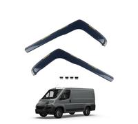 Team HEKO Wind Deflectors for Citroen Relay 2006+ Front Set of Window Deflectors, Accessories Smoked UV & Scratch Resistant Acrylic In-Channel Fitting ISO Certified Air Ventilation & Rain Protection