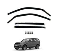 Team HEKO Wind Deflectors for Land Rover Discovery 2016+ Front and Rear Set of Window Deflectors, Accessories Smoked UV & Scratch Resistant Acrylic In-Channel Fitting Air Ventilation & Rain Protection