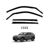 Team HEKO Wind Deflectors for MG HS 2024+ Front and Rear Set of Window Deflectors, Accessories Smoked UV & Scratch Resistant Acrylic In-Channel Fitting ISO Certified Air Ventilation & Rain Protection