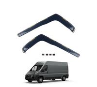 Team HEKO Wind Deflectors for Peugeot Boxer 2006+ Front Set of Window Deflectors, Accessories Smoked UV & Scratch Resistant Acrylic In-Channel Fitting ISO Certified Air Ventilation & Rain Protection