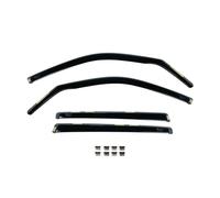 Team HEKO Wind Deflectors for Renault Clio 2019+ Front and Rear Set of Window Deflectors, Accessories Smoked UV & Scratch Resistant Acrylic In-Channel Fitting Air Ventilation & Rain Protection