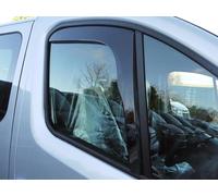 Team HEKO Wind Deflectors for Renault Trafic 2014+ Front Set of Window Deflectors, Accessories Smoked UV & Scratch Resistant Acrylic In-Channel Fitting ISO Certified Air Ventilation & Rain Protection