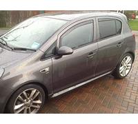 Team HEKO Wind Deflectors for Vauxhall Corsa E 14-21 5 Door Front & Rear Set of Window Deflectors Accessories UV Scratch Resistant Acrylic In-Channel Fitting ISO Certified Ventilation Rain Protection