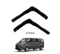Team HEKO Wind Deflectors Ford Tourneo Custom 2012-2023 GEN1 Compatible Front Set of Window Deflectors Accessories UV Scratch Resistant Acrylic In-Channel Fitting Air Ventilation Rain Protection