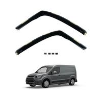 Team HEKO Wind Deflectors Ford Transit Connect 2013-2022 Compatible Front Set of Window Deflectors Accessories Smoked UV Scratch Resistant Acrylic In-Channel Fitting Air Ventilation Rain Protection