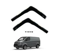 Team HEKO Wind Deflectors Ford Transit Custom 2013-2024 GEN1 Compatible Front Set of Window Deflectors Accessories UV Scratch Resistant Acrylic In-Channel Fitting Air Ventilation Rain Protection