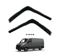 Team HEKO Wind Deflectors Mercedes Sprinter 2006-18 Compatible Front Set of Window Deflectors Accessories Smoked UV Scratch Resistant Acrylic In-Channel Fitting Air Ventilation Rain Protection