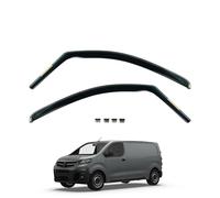Team HEKO Wind Deflectors Vauxhall Vivaro 2016+ Compatible Front Set of Window Deflectors Accessories Smoked UV & Scratch Resistant Acrylic In-Channel Fitting Air Ventilation & Rain Protection