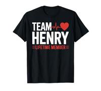 Team Henry Lifetime Member T-Shirt Name T-Shirt