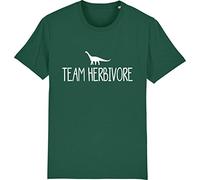 Team Herbivore Vegan Vegetarian T-Shirt, Medium, Bottle Green