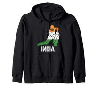 Team India cricket jersey Indian flag Fan Indian Cricket Zip Hoodie
