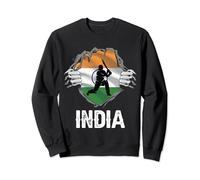 Team india cricket jersey indian flag Womens men Fan cricket Sweatshirt