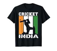 Team india cricket jersey indian flag Womens men Fan cricket T-Shirt