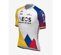 Team Ineos Grenadiers 2025 Odyssey Egan Bernal Jersey short sleeve white multicolour - XS