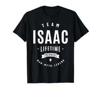 Team Isaac Lifetime Member Funny Name Isaac Value Graphic T-Shirt, Men, Black, S