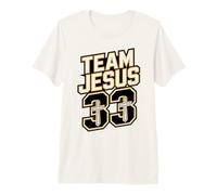 Team Jesus 33 Shirt - Christian Faith Jersey Style Tee Premium T-Shirt