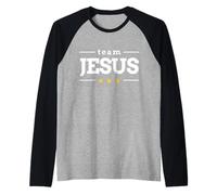 Team Jesus Christian Raglan Baseball Tee