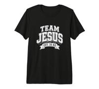 Team Jesus Est 33 AD Varsity College Faith Premium T-Shirt