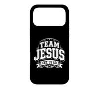 Team Jesus Est 33 AD Vintage Crest Emblem Case for iPhone 17 Pro Max