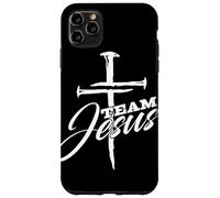 Team Jesus Faith Cross Versículos Cristianas Biblicas Case for iPhone 11 Pro Max